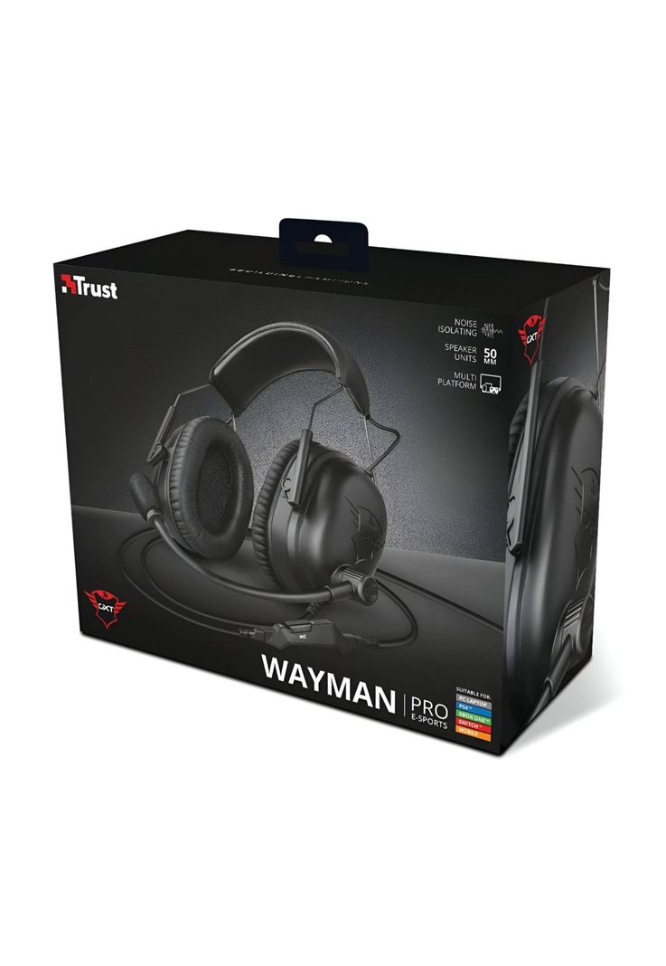 Audifono Gamer Trust Wayman Gxt 444 E-Sport Deluxe Line-1