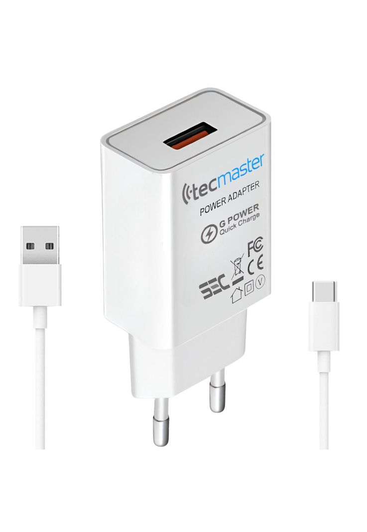 Cargador USB-C Quick Charge Smart Line 3A 18W SEC TM-200516 Blanco