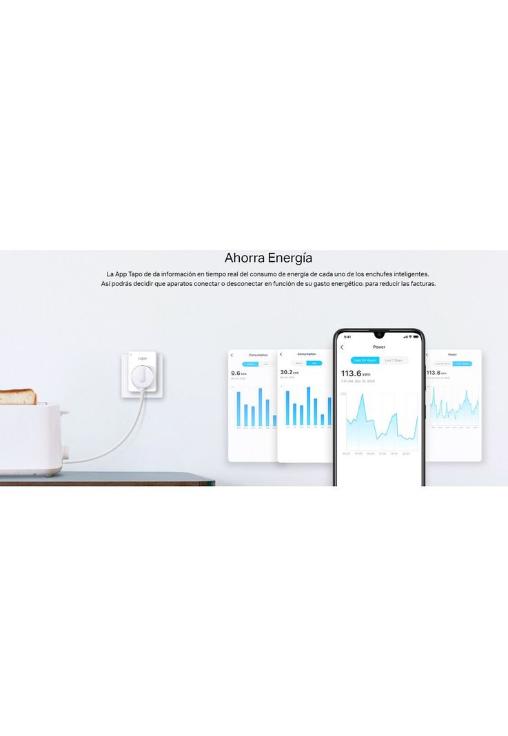 Enchufe Wifi Smart Home TP-Link Tapo P110 Alexa / Google-9