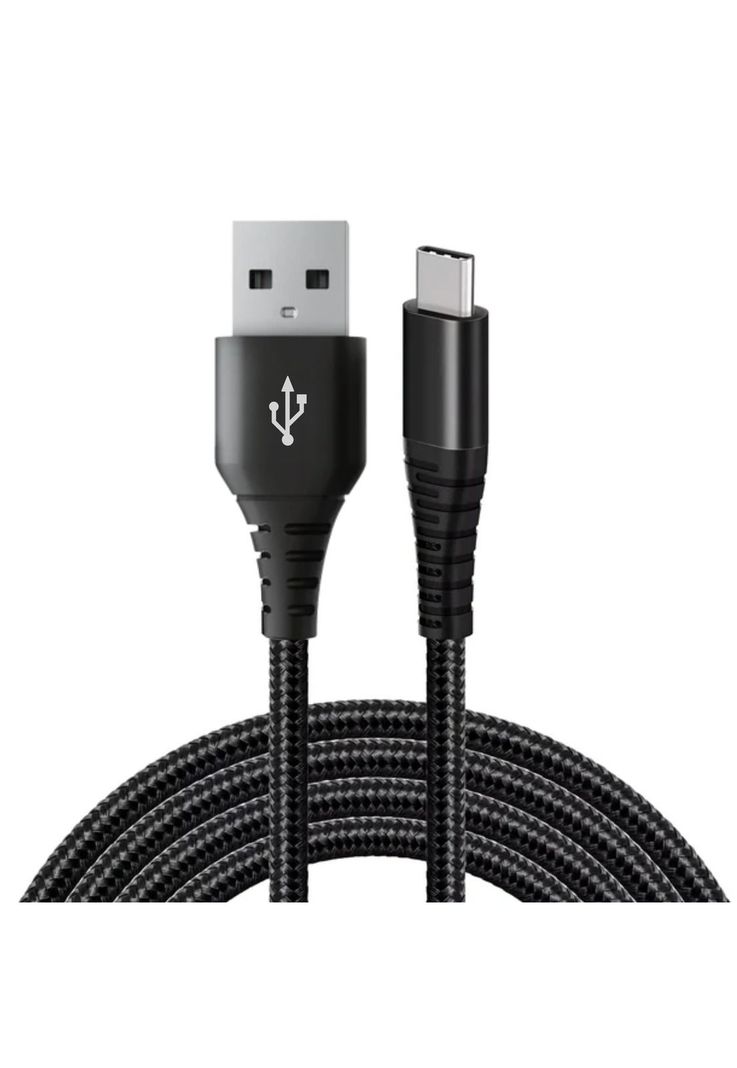 Cable De Datos USB-C a USB-A Multiplataformas 2.5 Metros 3A Negro