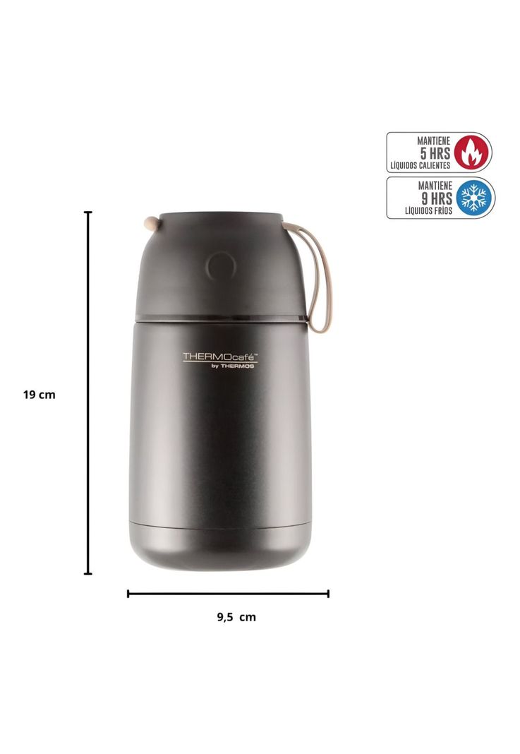 Termo Comida Inox Cool 680ml BS25 Negro Thermos DDFJ-680-3