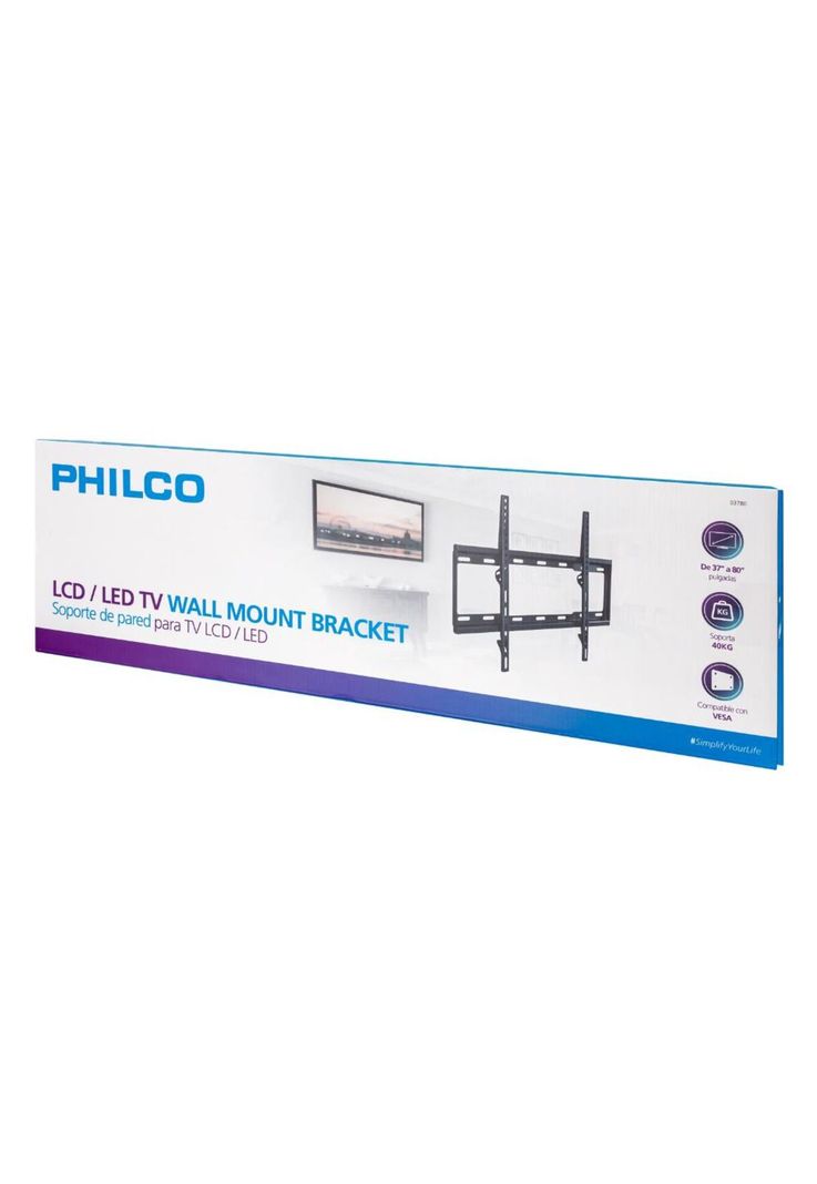 Soporte de TV Fijo de 37” a 80" Reforzado 40 KG Max 03780-5