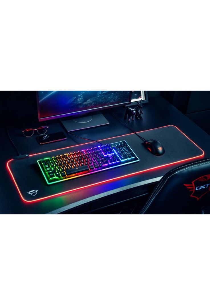 Mouse Pad RGB XXL Trust Gxt 764 Glide 93X30cm Designed For Gaming-4