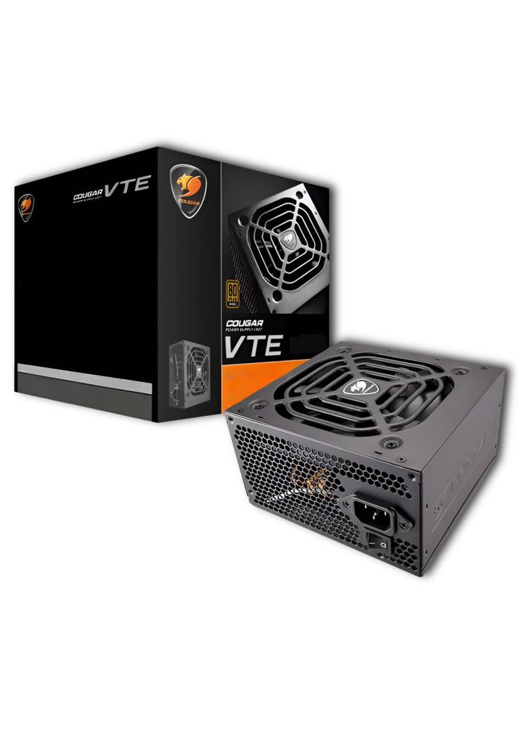Fuente De Poder Gamer Cougar VTE 400W 80 Plus High Efficiency Negro
