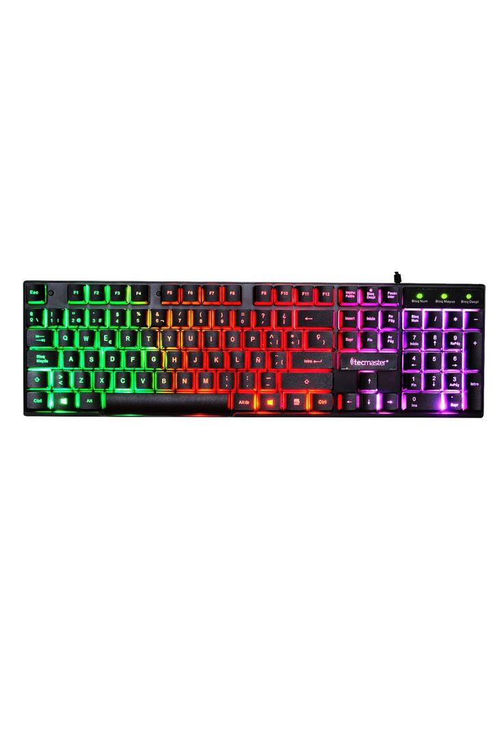 Teclado Gamer con Retro Iluminación RGB Tecmaster TM-100510-0