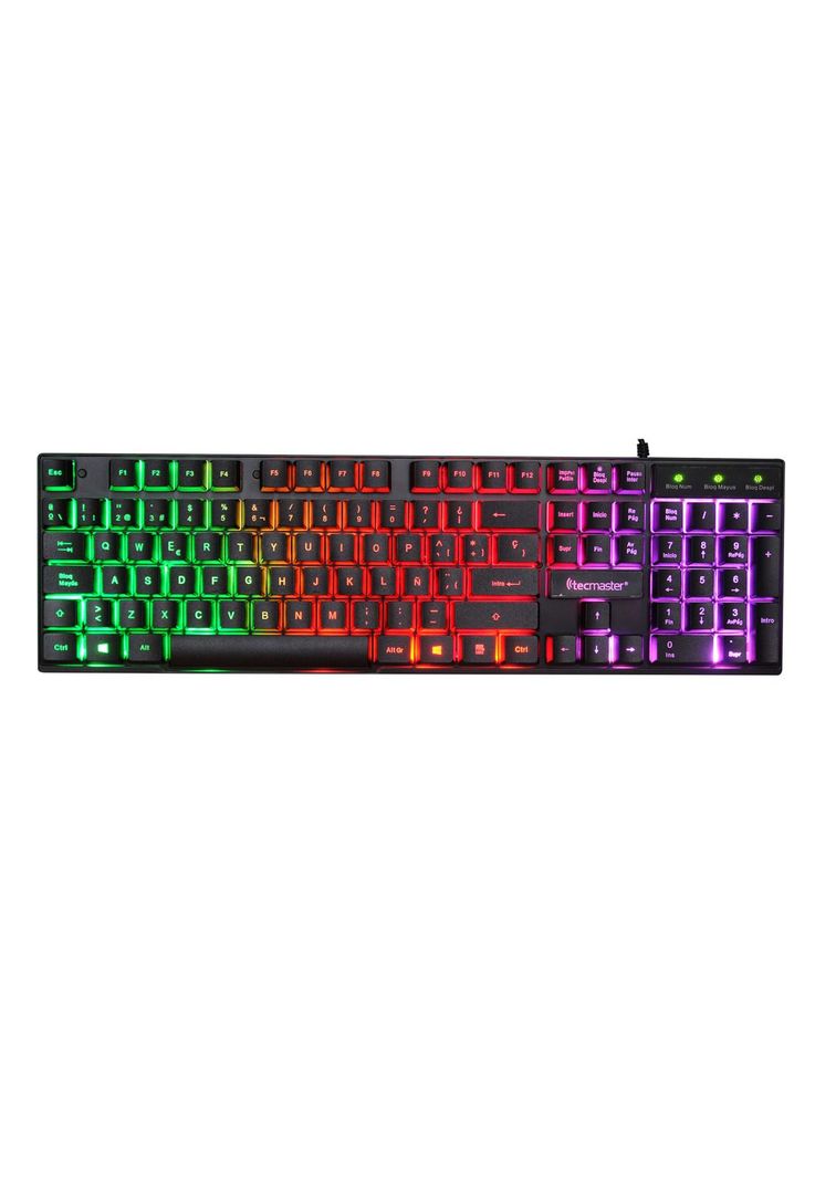 Teclado Gamer con Retro Iluminación RGB Tecmaster TM-100510-4