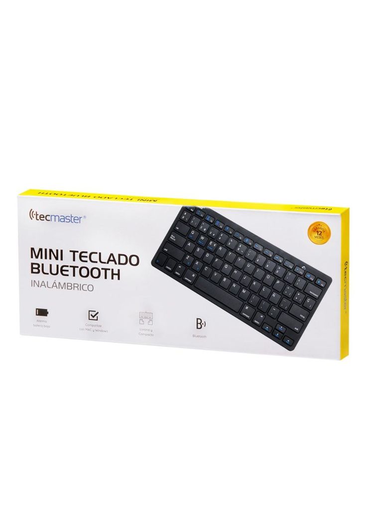 Mini Teclado Inalámbrico Bluetooth con Teclas Planas 100506-8