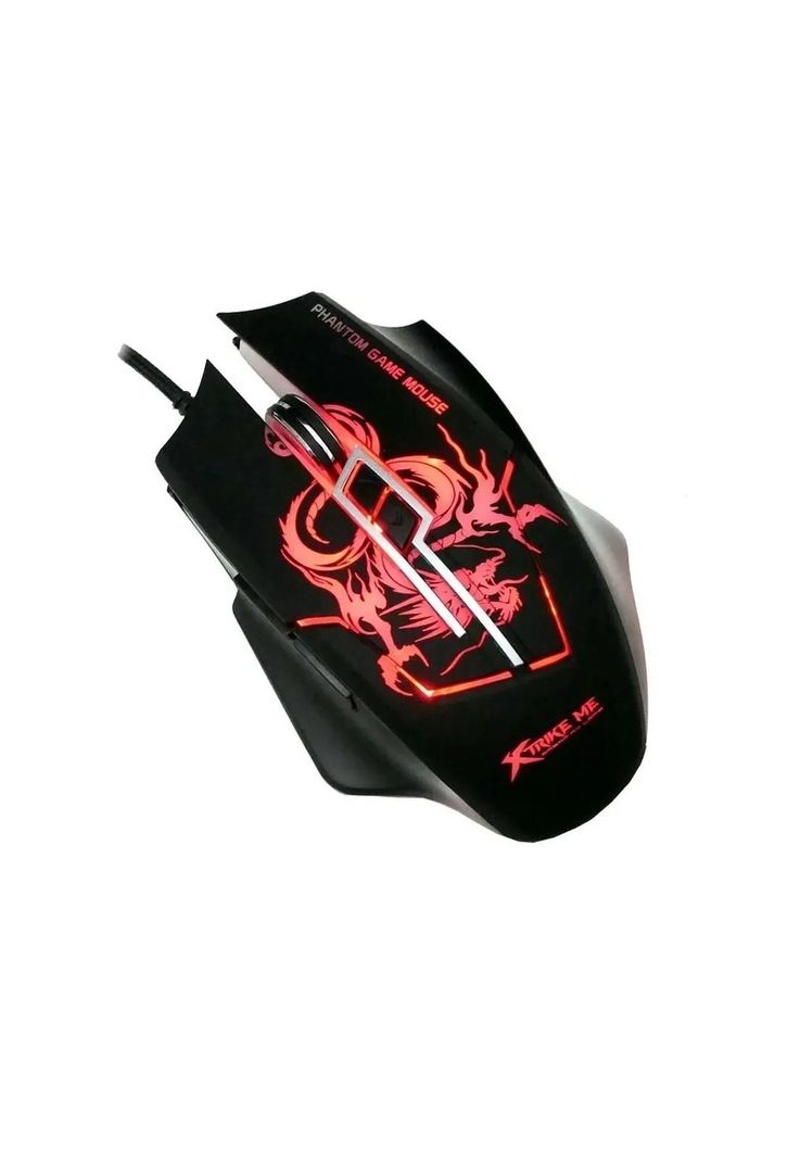 Kit Mousepad + Mouse Gamer Xtrike-Me  con Iluminación Led Rgb-1