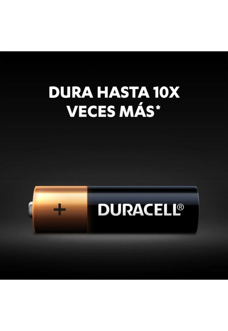Pack 12 Pilas Duracell AA Alcalina 1.5 V de Larga Duración-4