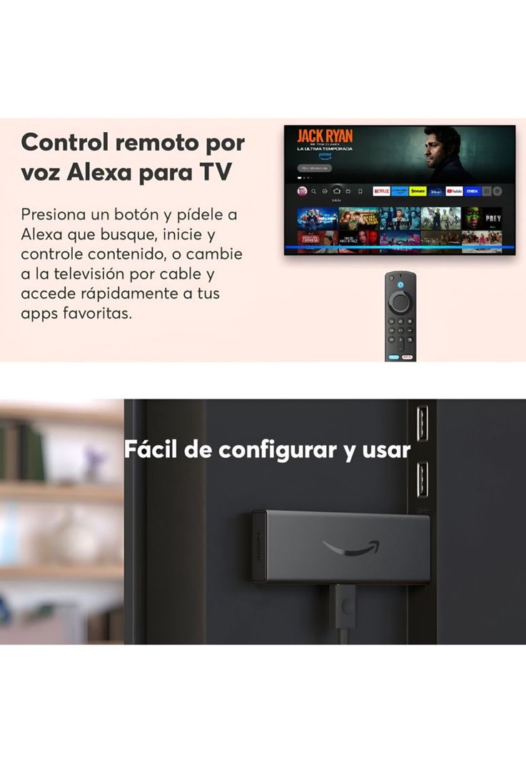 Amazon Fire TV Stick 3ra Generación FHD Premium Streaming-8