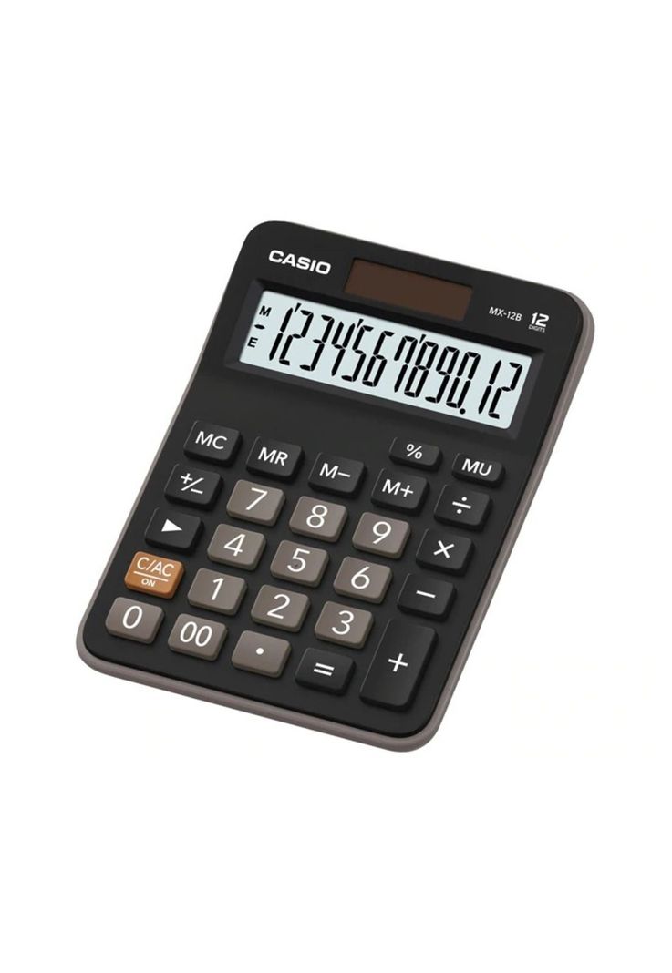 Calculadora Casio Para Comerciantes Numeros Grandes Mx-12B-Bk-1