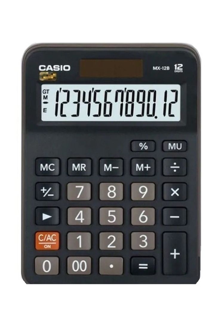 Calculadora Casio Para Comerciantes Numeros Grandes Mx-12B-Bk-2