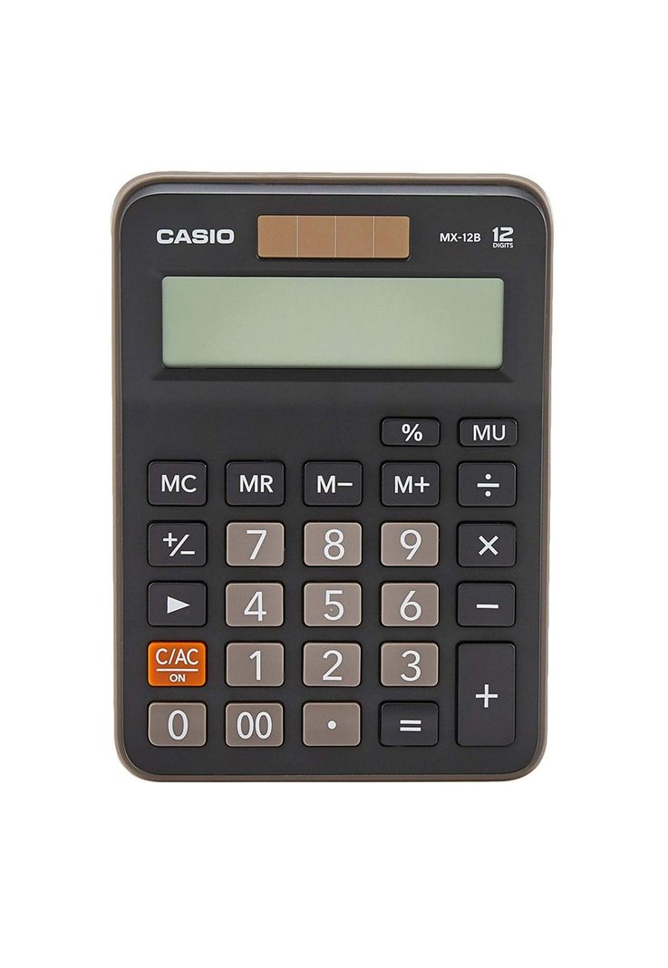 Calculadora Casio Para Comerciantes Numeros Grandes Mx-12B-Bk-3