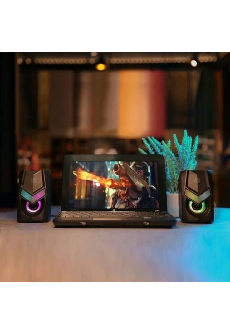 Parlante USB HP Multimedia con Iluminación RGB DHE-6000-7