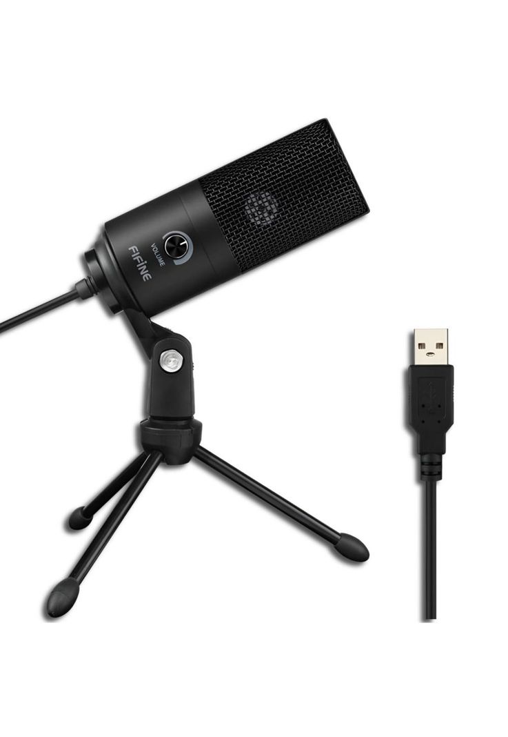 Micrófono Condensador USB Multiplataformas Fifine K669BK Pro-1