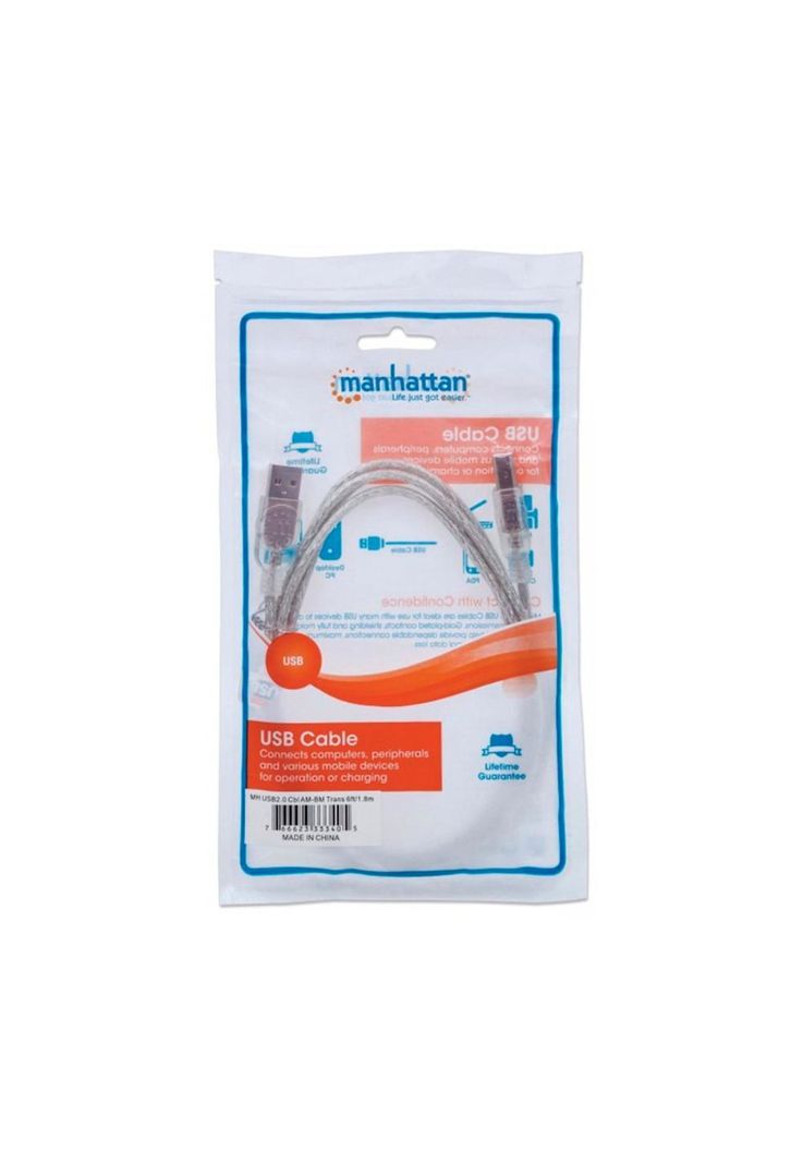 Cable De Datos Profesional Para Impresoras Manhattan 1.8M-1