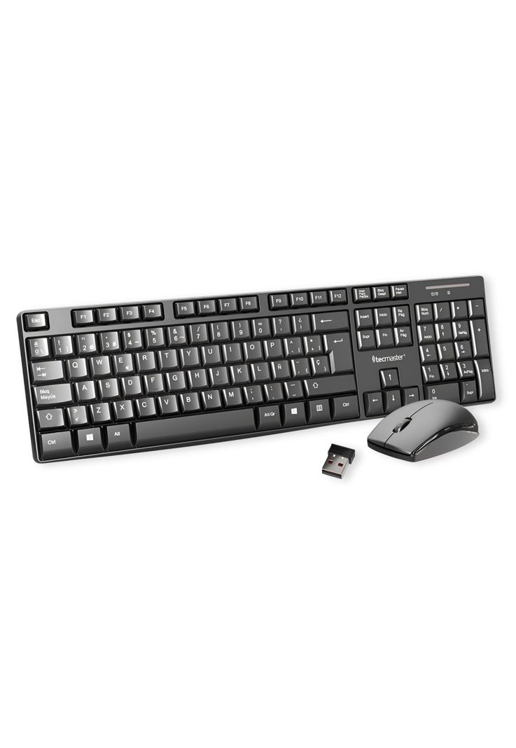 Kit Teclado y Mouse Inalambrico Tecmaster Multimedia 100512-0