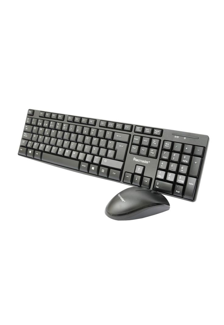 Kit Teclado y Mouse Inalambrico Tecmaster Multimedia 100512-1
