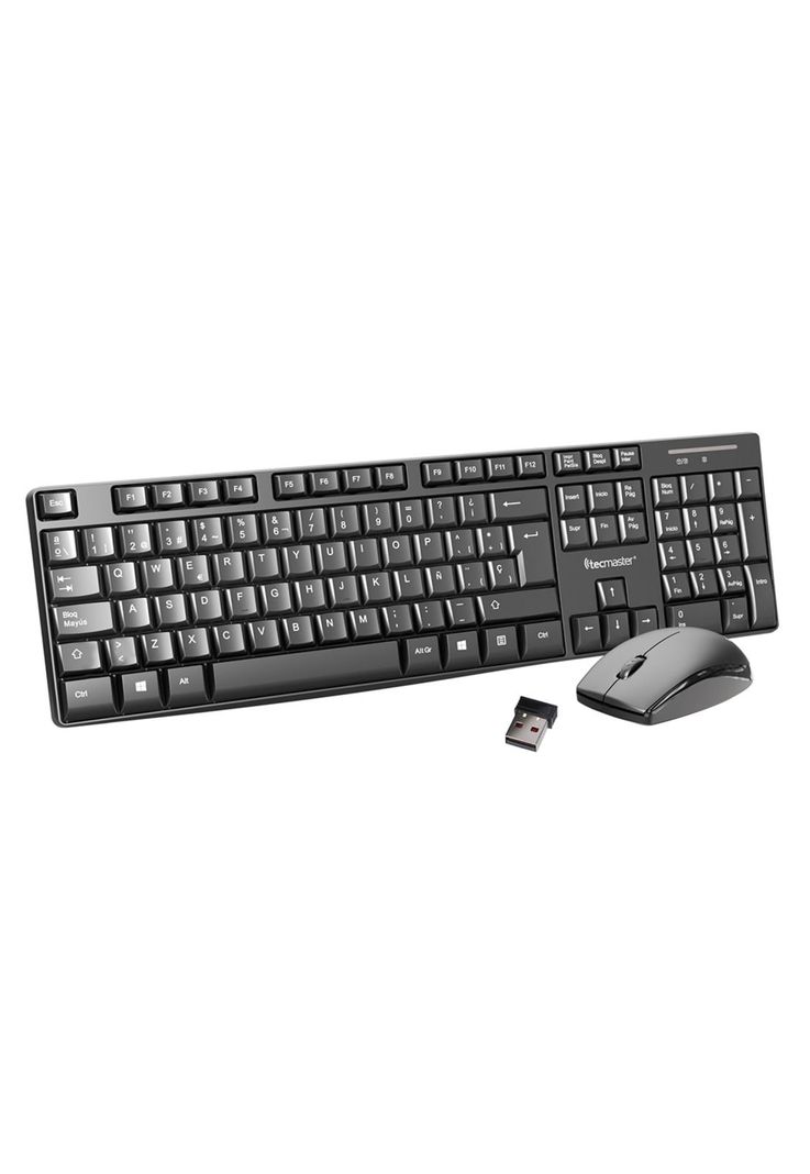 Kit Teclado y Mouse Inalambrico Tecmaster Multimedia 100512-5