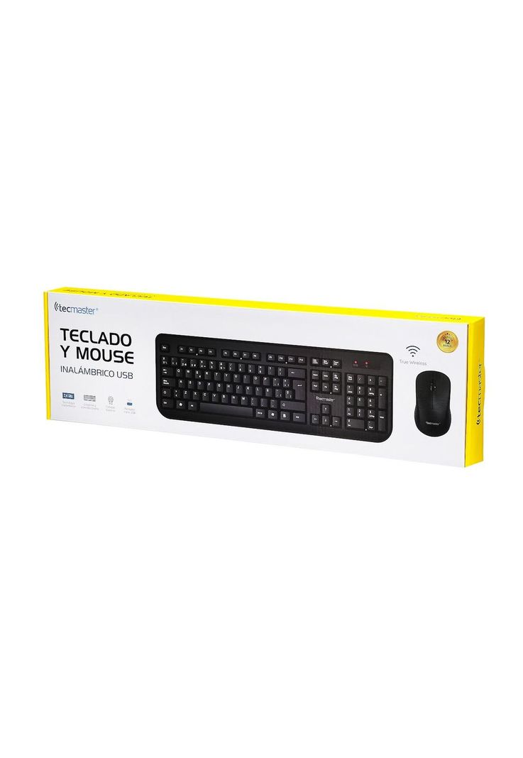 Kit Teclado y Mouse Inalambrico Tecmaster Multimedia 100512-6