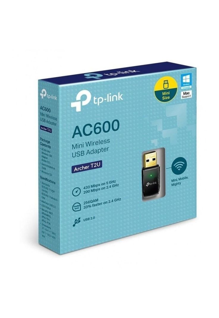 Adaptador Wifi Usb Tp-Link Doble Banda Full Speed 600 Mbps Archer T2U-7