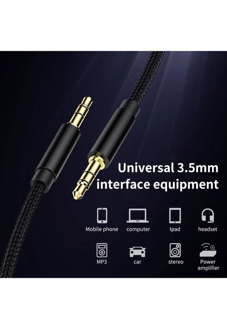 Cable De Audio Premium 1x1 Acordonado con Textil 1.8m HiFI-2