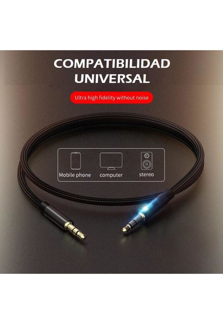 Cable De Audio Premium 1x1 Acordonado con Textil 1.8m HiFI-5