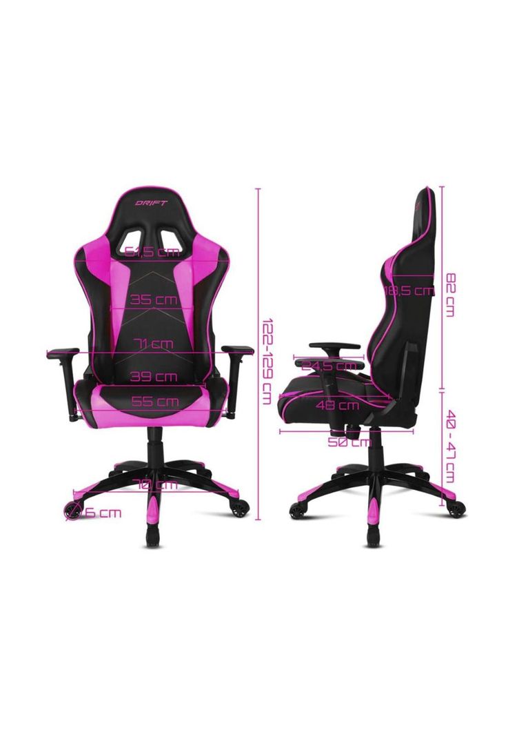 Silla Gamer Rosada Drift Dr-300 Premium Pack Edition-4
