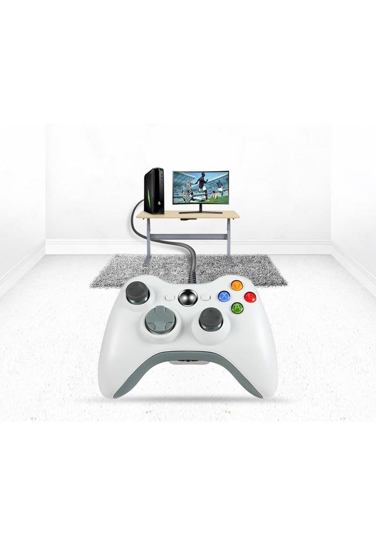 Joystick USB para XBOX 360 & PC Wired Edition X-360 White-3