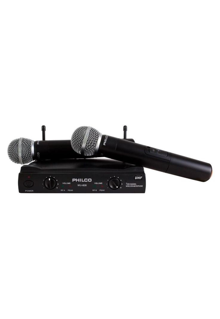 Kit de Micrófonos Inalámbricos UHF Profesionales WU-828 HD-3