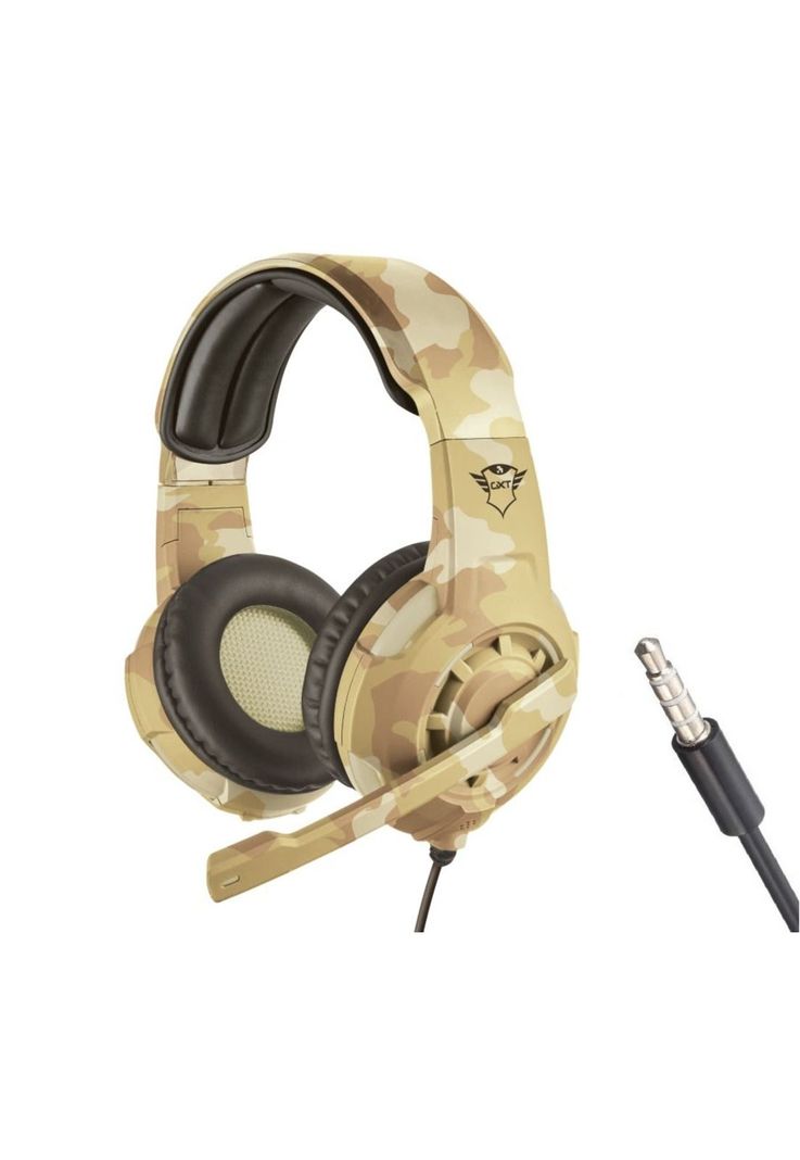 Audifono Gamer Trust Radius Gxt 310D Desert Multiplataformas 22208-4