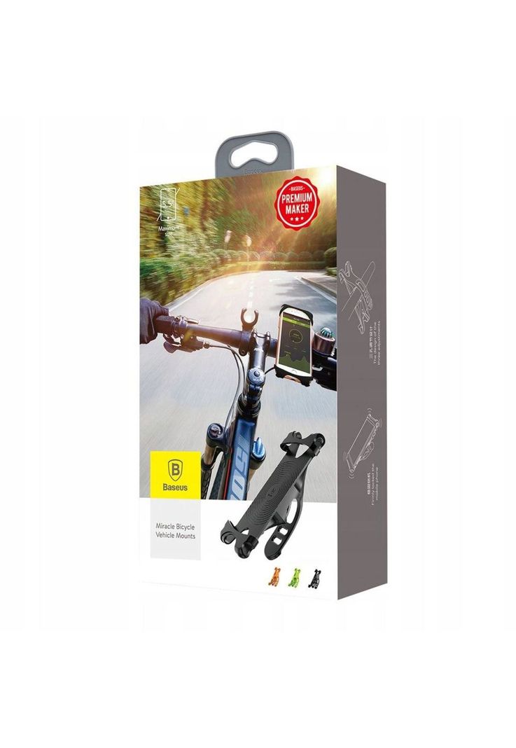 Soporte De Celular Para Bicicleta y Motos Baseus Sumir-By01 Negro