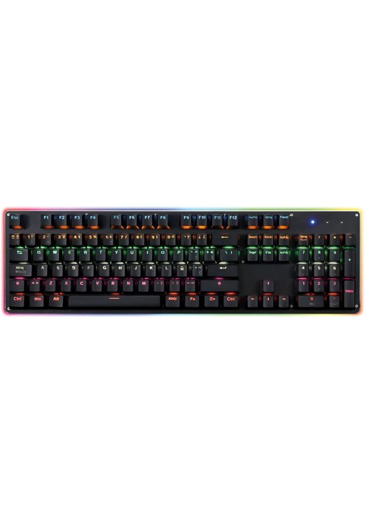 Teclado Mecanico Retro Iluminado RGB Rx0004 para PC PS X-BOX-1