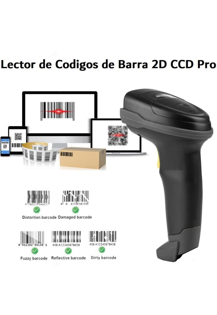 Lector de Códigos de Barra Bluetooth CCD IP54 Utek UT-BSCBT8-5