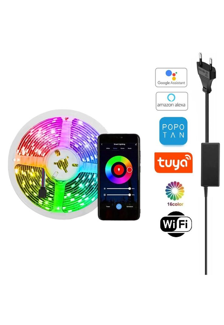 Tira de Luces LED FULL RGB Smart Home WIFI 5M Google/Alexa-4