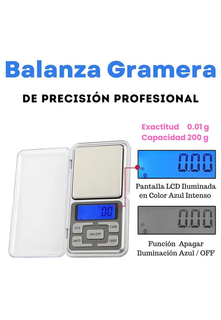 Pesa Gramera De Alta Precisión hasta 200 Gramos WS32S Pro-2