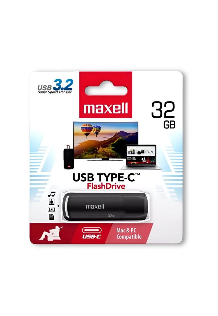Pendrive Type-C Maxell 32 GB USB-C Versión 3.2 High Performance-2