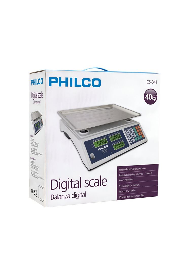 Pesa Balanza Tipo Almacén Digital Pro Pymes 40KG Max 841-7
