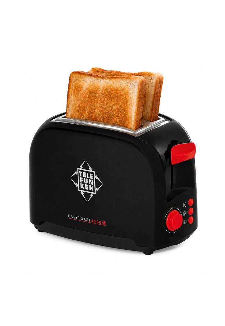 Tostador de Pan Electrico 900W Easy Toast 4500 Black (3en1) Negro