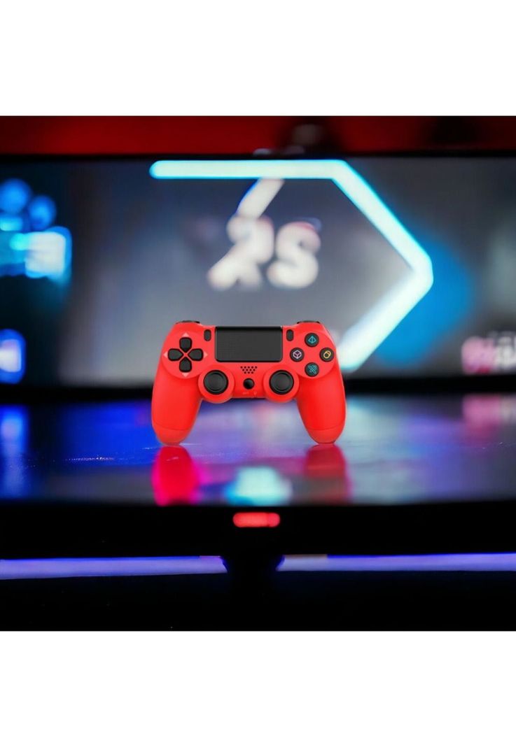 Gamepad Inalambrico Tecnolab Multiplataformas Bluetooth Rojo-5
