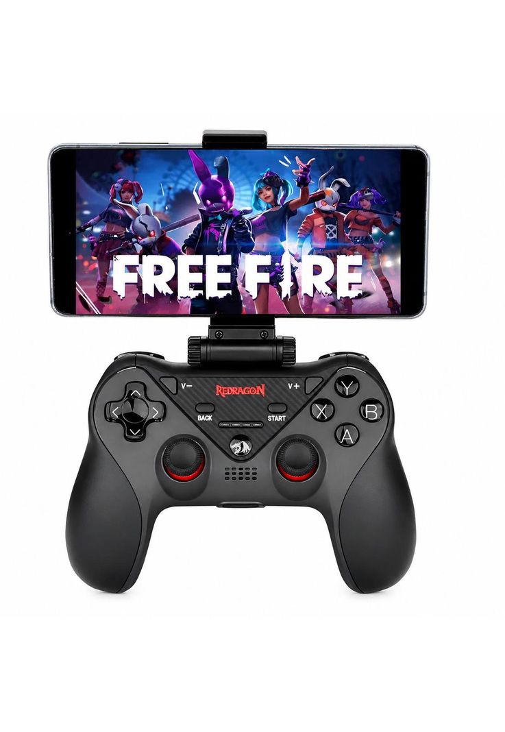 Gamepad Inalambrico Redragon G812 Bluetooth Multiplataformas Negro