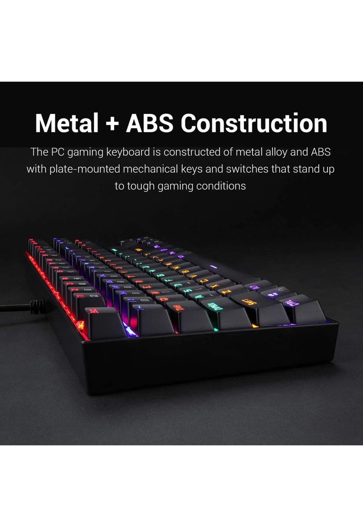 Teclado Mecánico Redragon Kumara RGB Black Gamer Edition-8