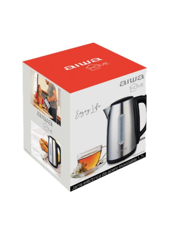 Hervidor de Acero Inoxidable Tipo Tetera Aiwa 1.7L /2200W GR-7