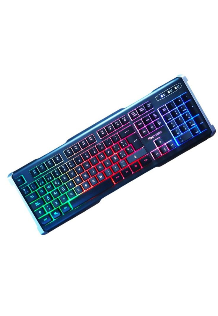 Teclado Gamer RGB Tecmaster para PC/ PS5/ PS4/ XBOX LK100D-0
