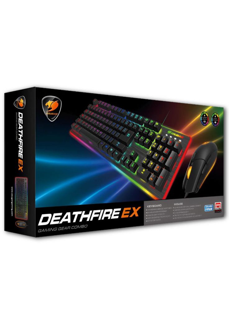 Kit Gamer Mouse y Teclado Cougar Deathfire Ex RGB Anti-Ghosting-0