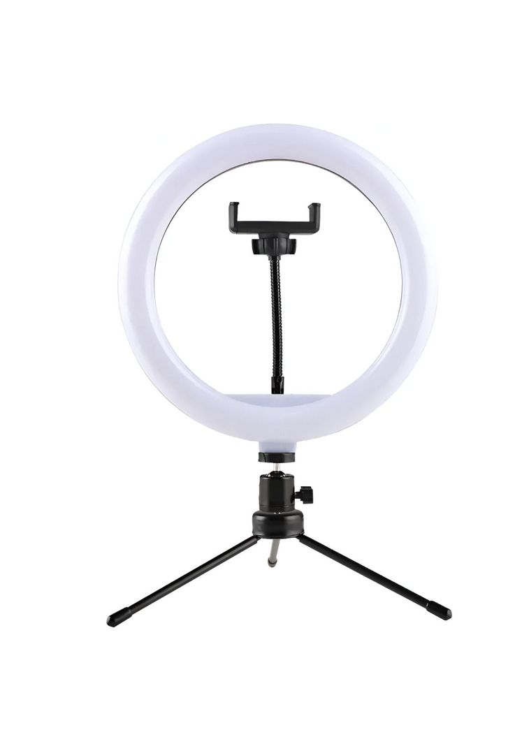 Aro de Luz Led Ajustable de 26cm con Tripode + Soporte-0