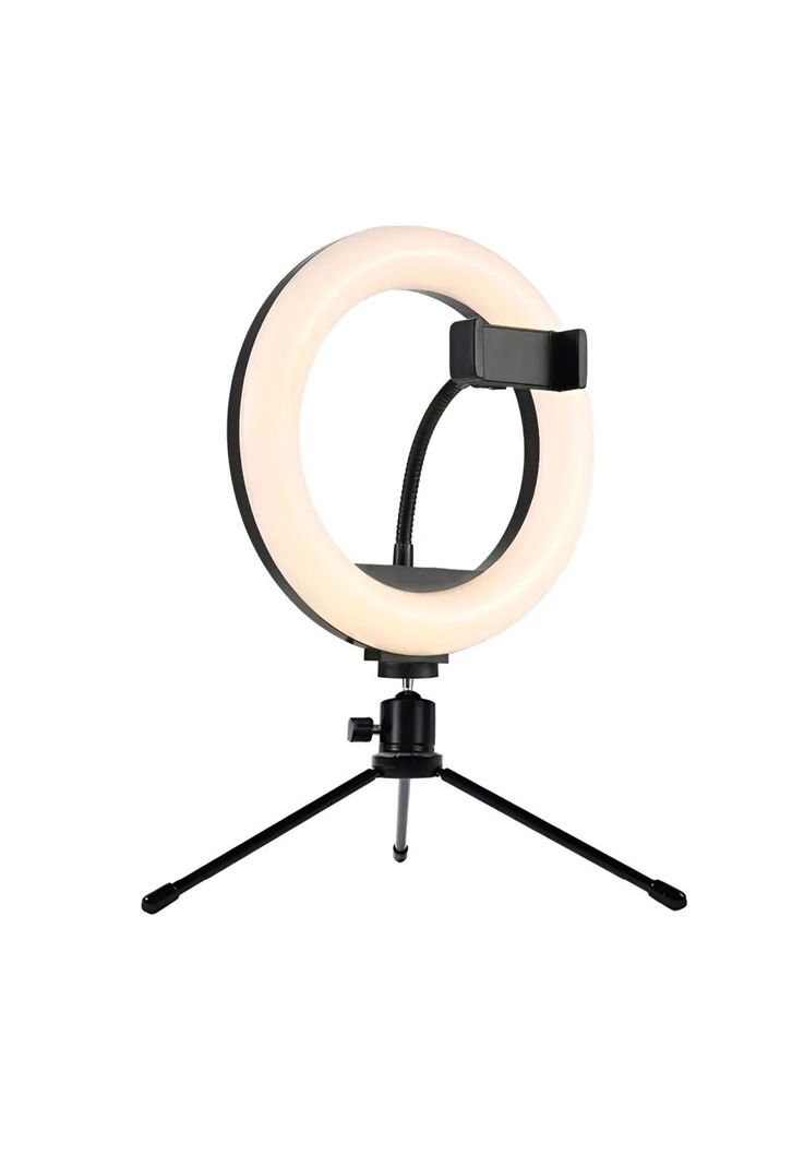 Aro de Luz Led Ajustable de 26cm con Tripode + Soporte-1