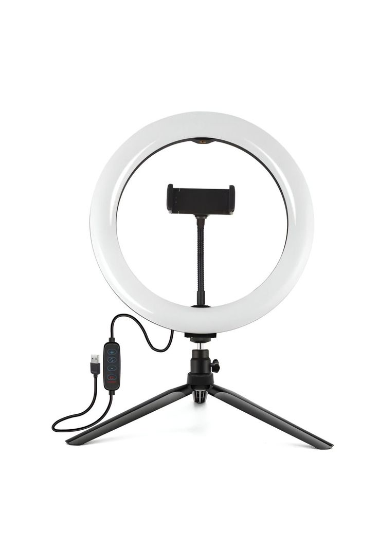 Aro de Luz Led Ajustable de 26cm con Tripode + Soporte-2