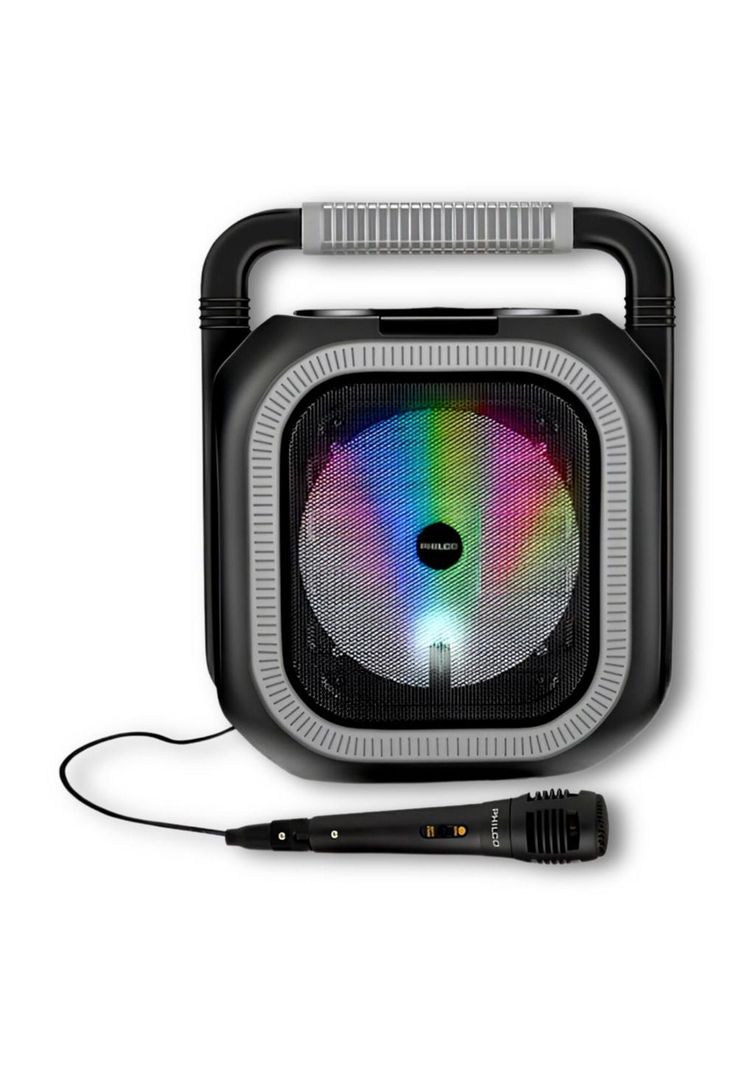 Parlante Karaoke RGB Bluetooth + Microfono + Radio FM 765GR-1