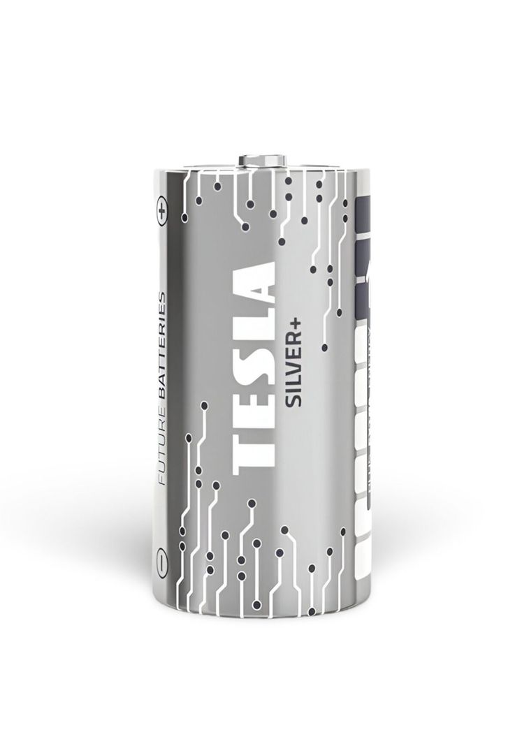 Pack 12 Pilas C Tesla Silver+ Alkaline Plus Extra Energy-1